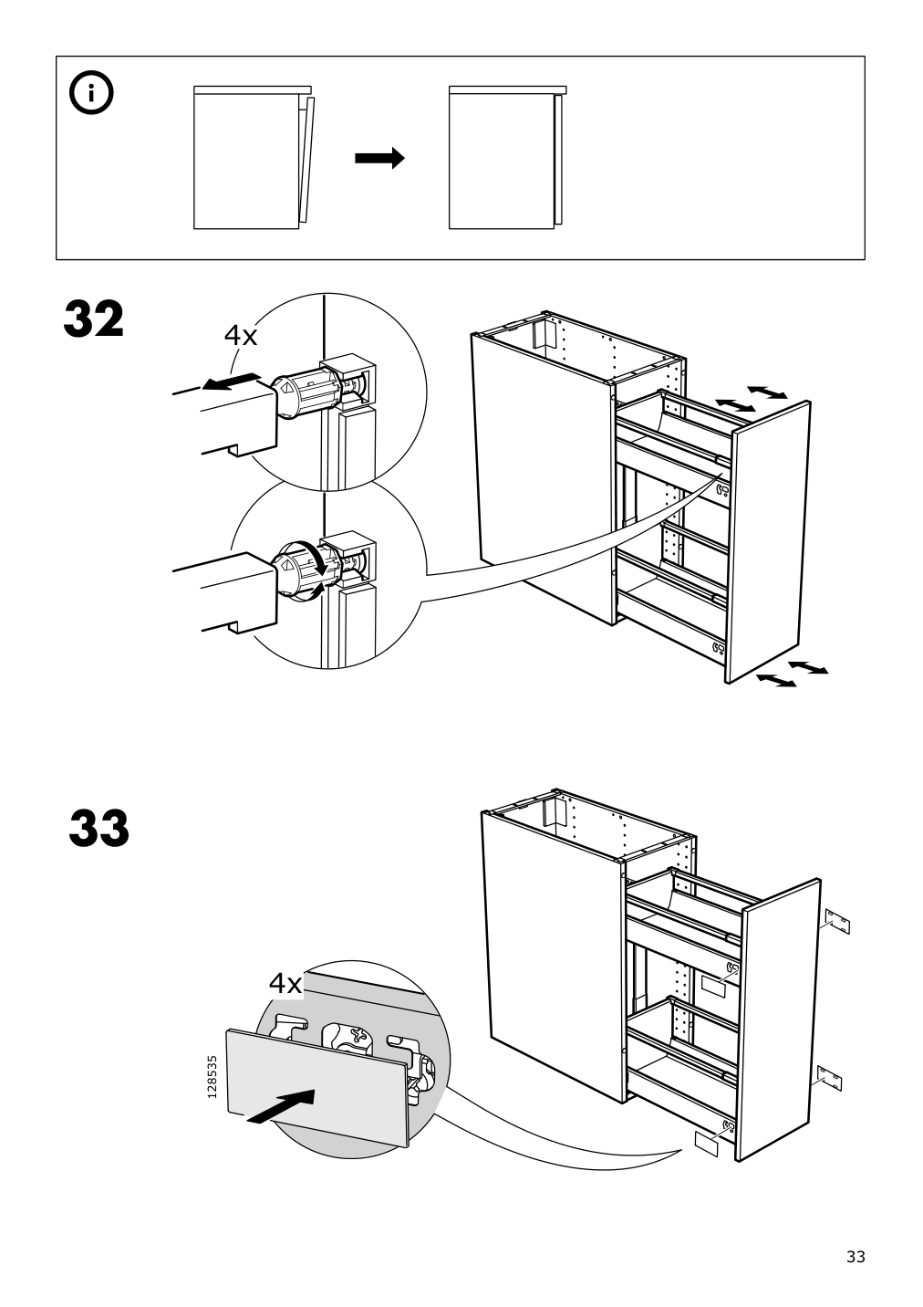 Assembly instructions for IKEA Maximera pull out interior fittings | Page 33 - IKEA SEKTION base cabinet with pull-out storage 793.219.65