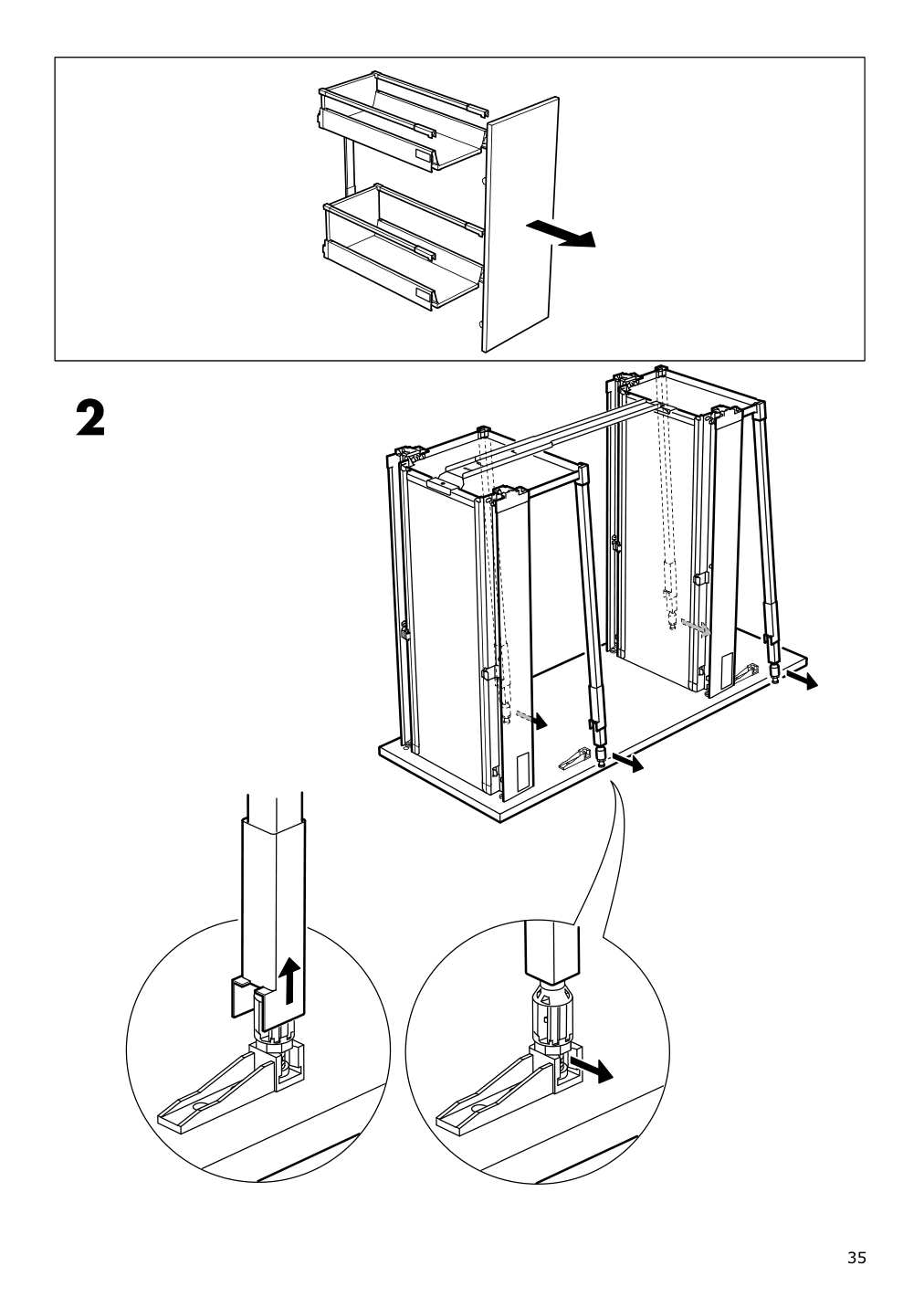 Assembly instructions for IKEA Maximera pull out interior fittings | Page 35 - IKEA SEKTION base cabinet with pull-out storage 291.796.29