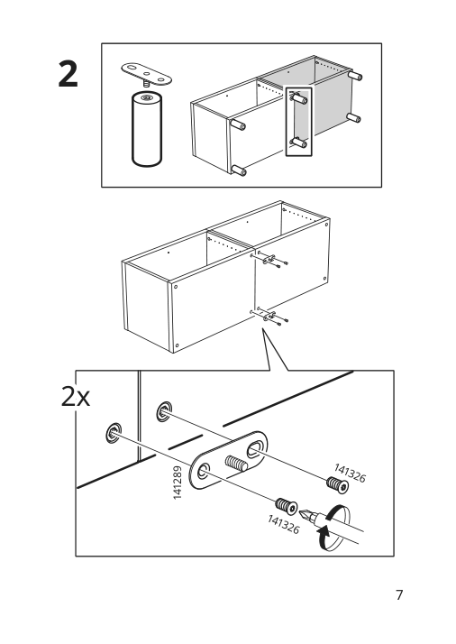 Assembly instructions for IKEA Mejarp leg birch | Page 7 - IKEA BESTÅ TV bench 694.203.72