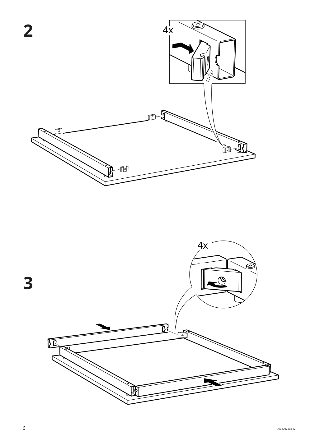 Assembly instructions for IKEA Melltorp underframe white | Page 6 - IKEA MELLTORP / ÄLVSTA table and 2 chairs 694.907.65