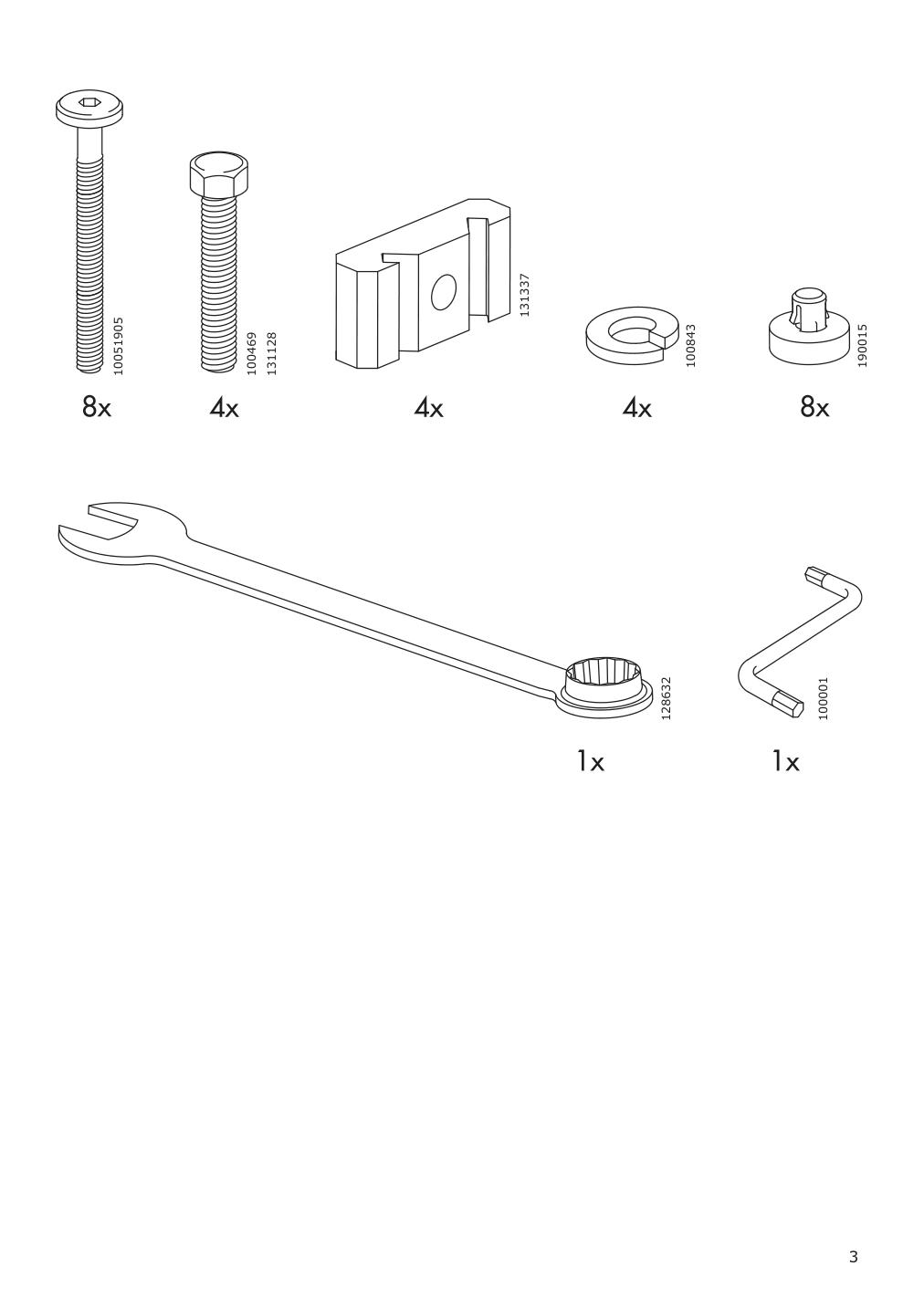 Assembly instructions for IKEA Melltorp underframe white | Page 3 - IKEA MELLTORP underframe 902.801.00