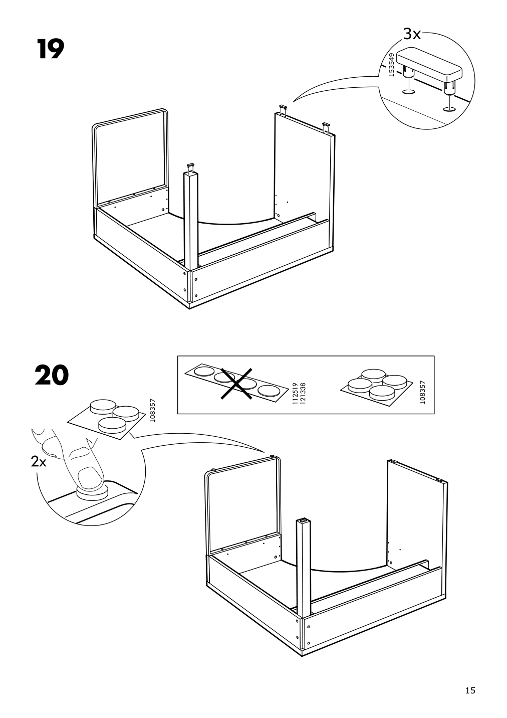 Assembly instructions for IKEA Micke corner workstation white | Page 15 - IKEA MICKE corner workstation 502.507.13