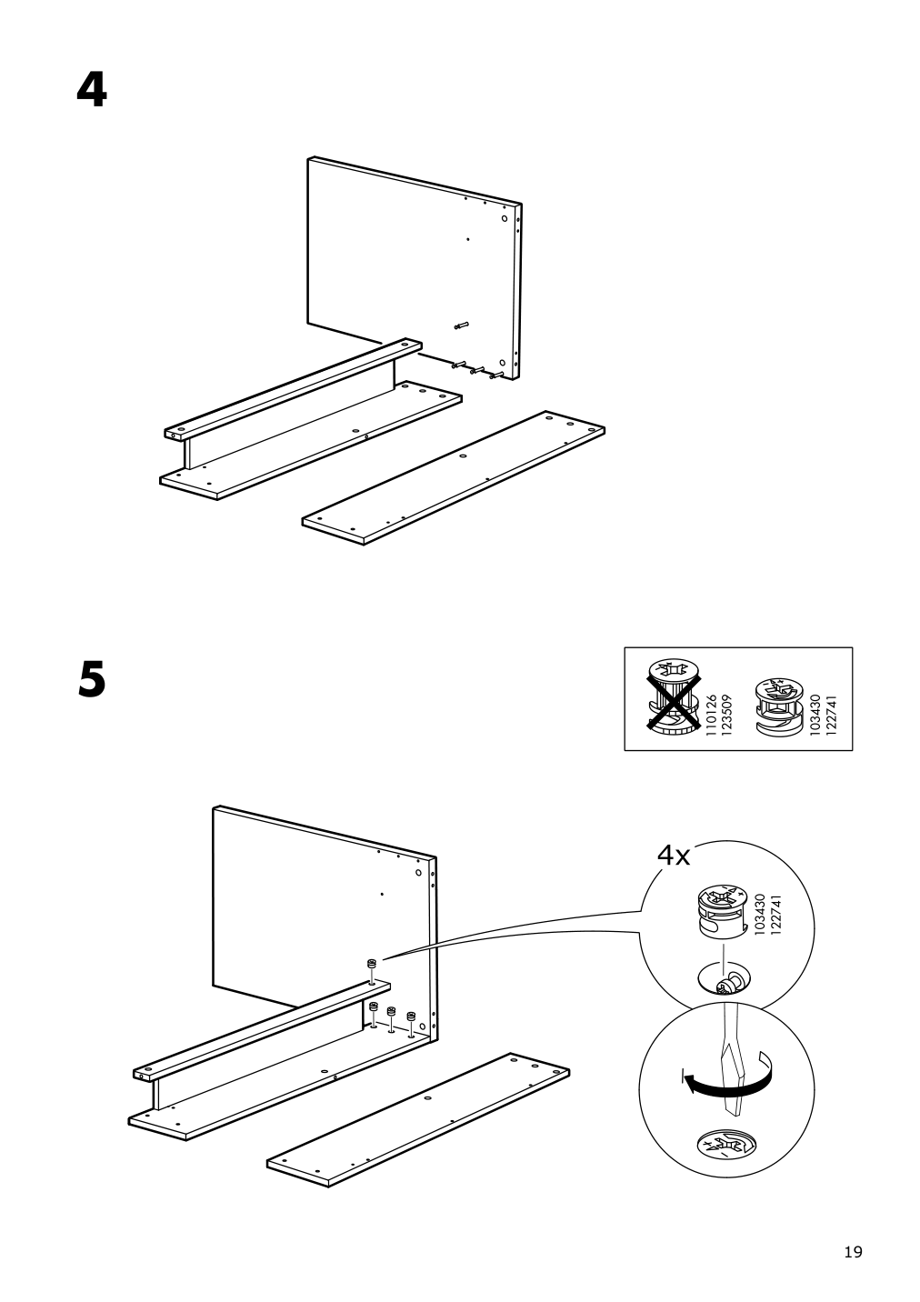 Assembly instructions for IKEA Micke corner workstation white | Page 19 - IKEA MICKE corner workstation 502.507.13