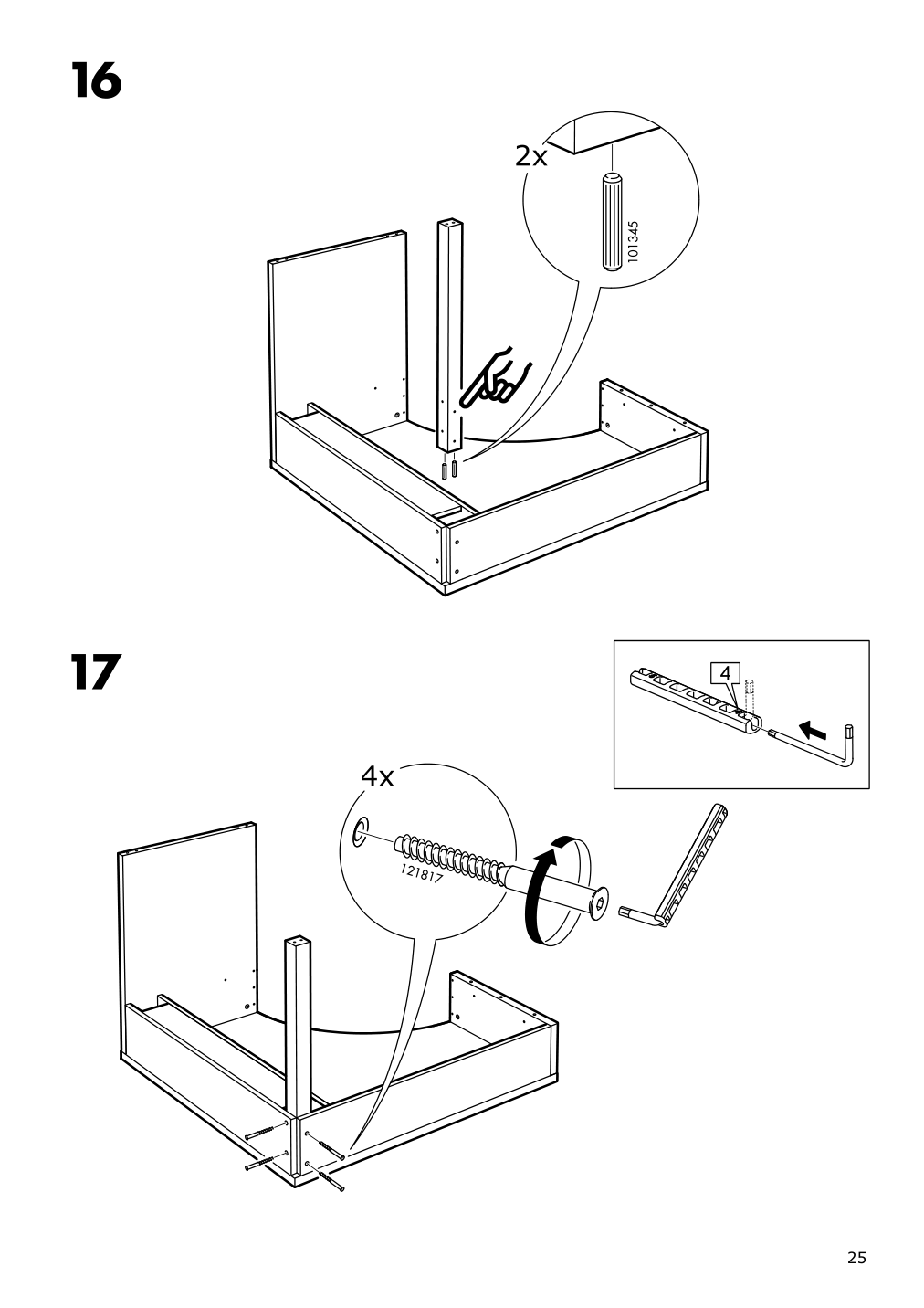 Assembly instructions for IKEA Micke corner workstation white | Page 25 - IKEA MICKE corner workstation 502.507.13