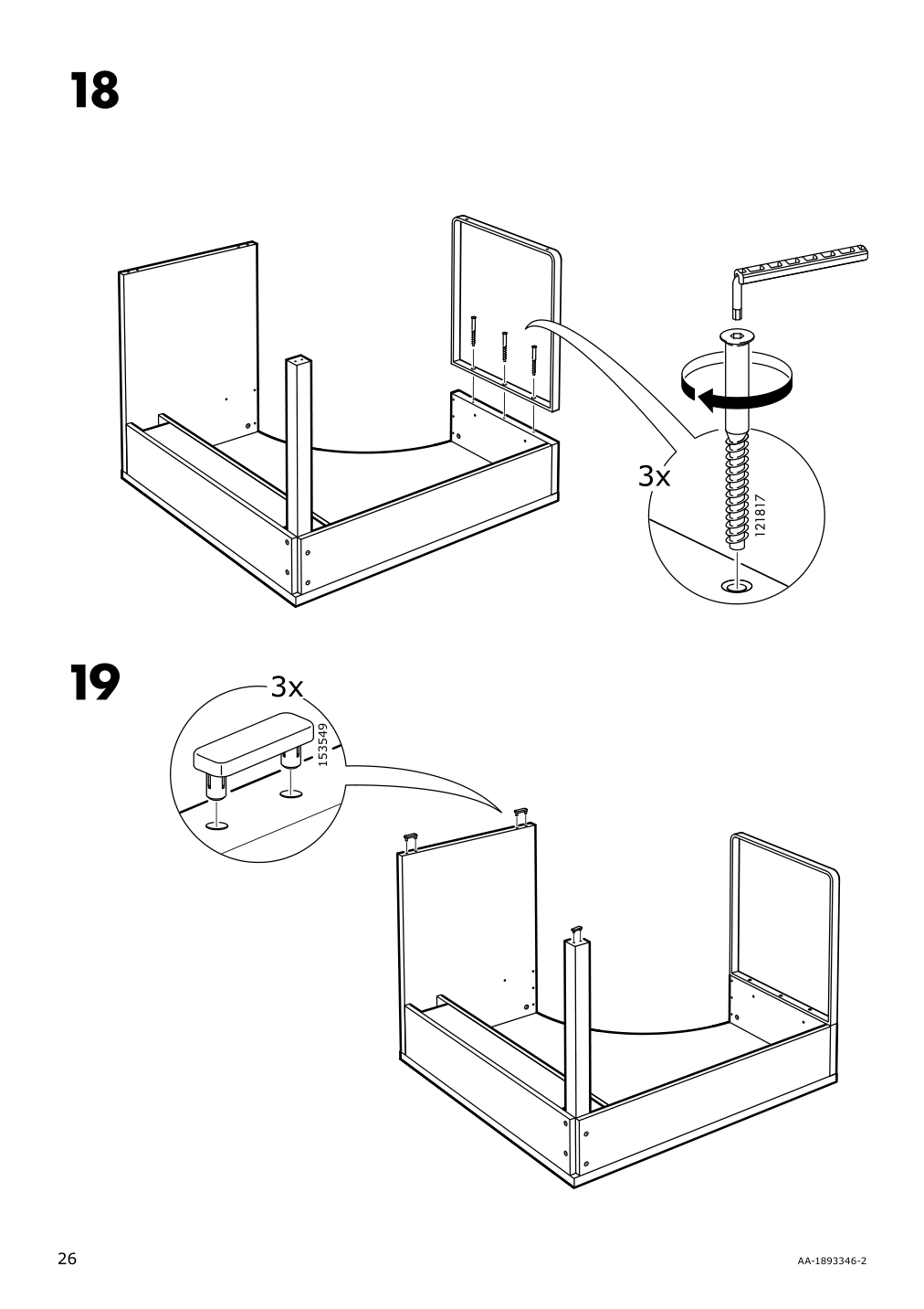 Assembly instructions for IKEA Micke corner workstation white | Page 26 - IKEA MICKE corner workstation 502.507.13