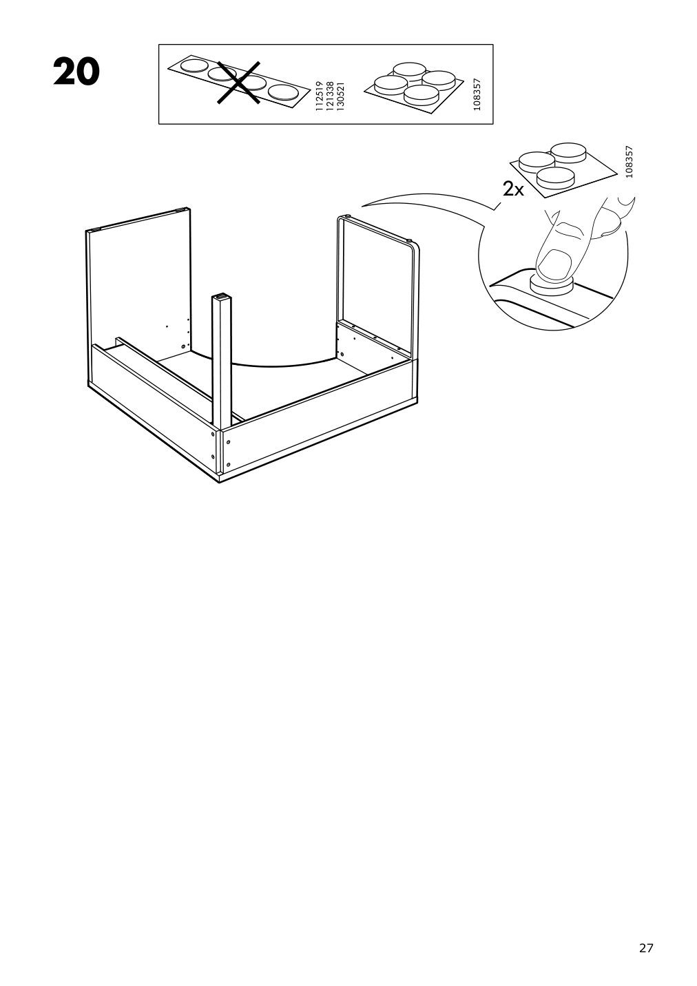 Assembly instructions for IKEA Micke corner workstation white | Page 27 - IKEA MICKE corner workstation 502.507.13