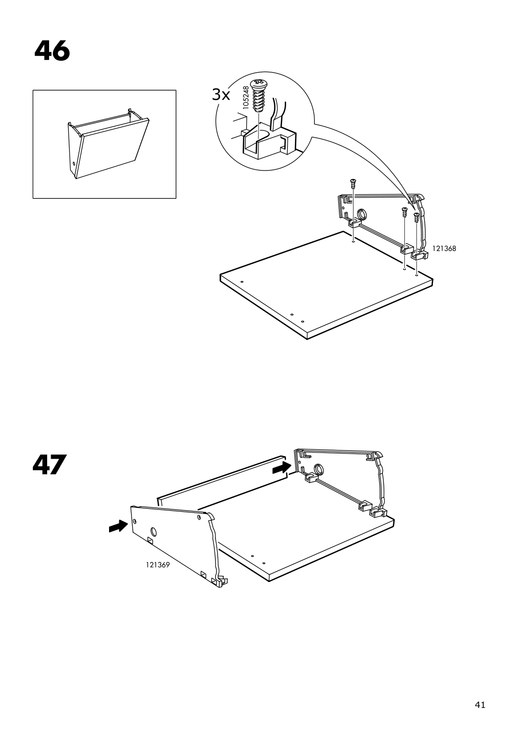 Assembly instructions for IKEA Micke corner workstation white | Page 41 - IKEA MICKE corner workstation 502.507.13