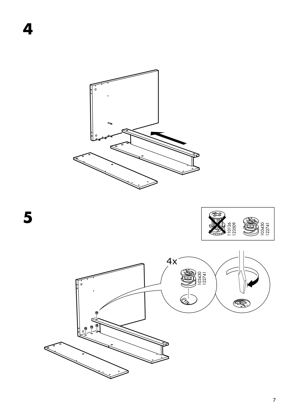 Assembly instructions for IKEA Micke corner workstation white | Page 7 - IKEA MICKE corner workstation 502.507.13