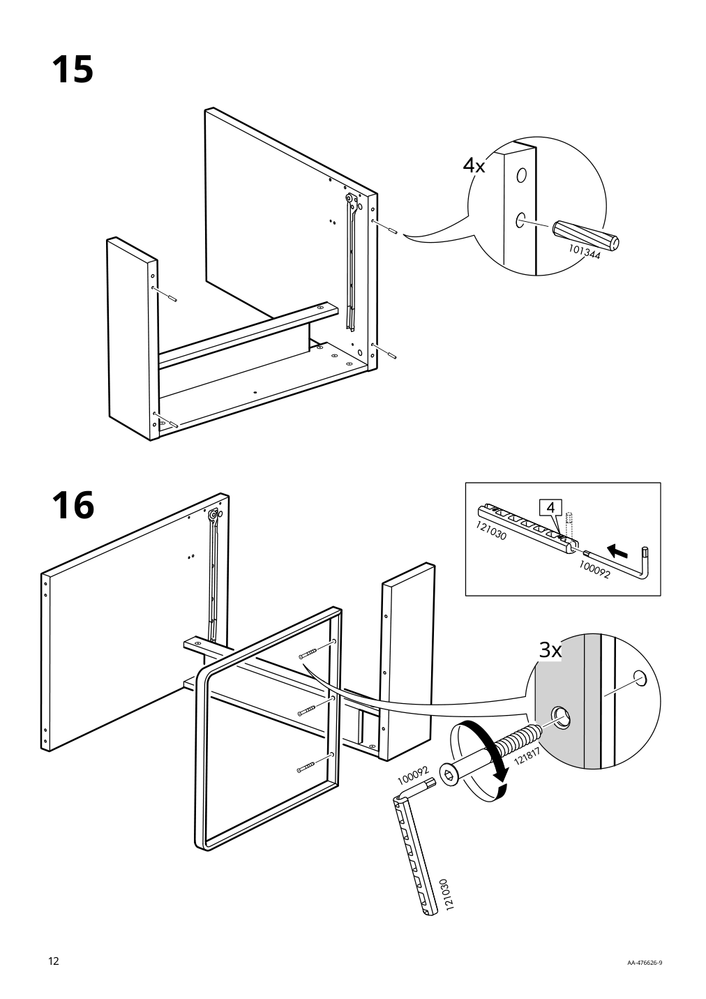 Assembly instructions for IKEA Micke desk white | Page 12 - IKEA MICKE/ÖRFJÄLL / KALLAX desk and storage combination 394.367.51