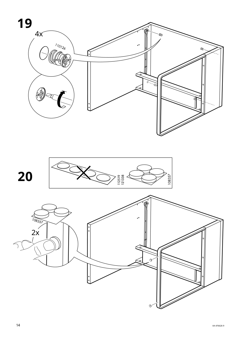 Assembly instructions for IKEA Micke desk white | Page 14 - IKEA MICKE/ÖRFJÄLL / KALLAX desk and storage combination 394.367.51