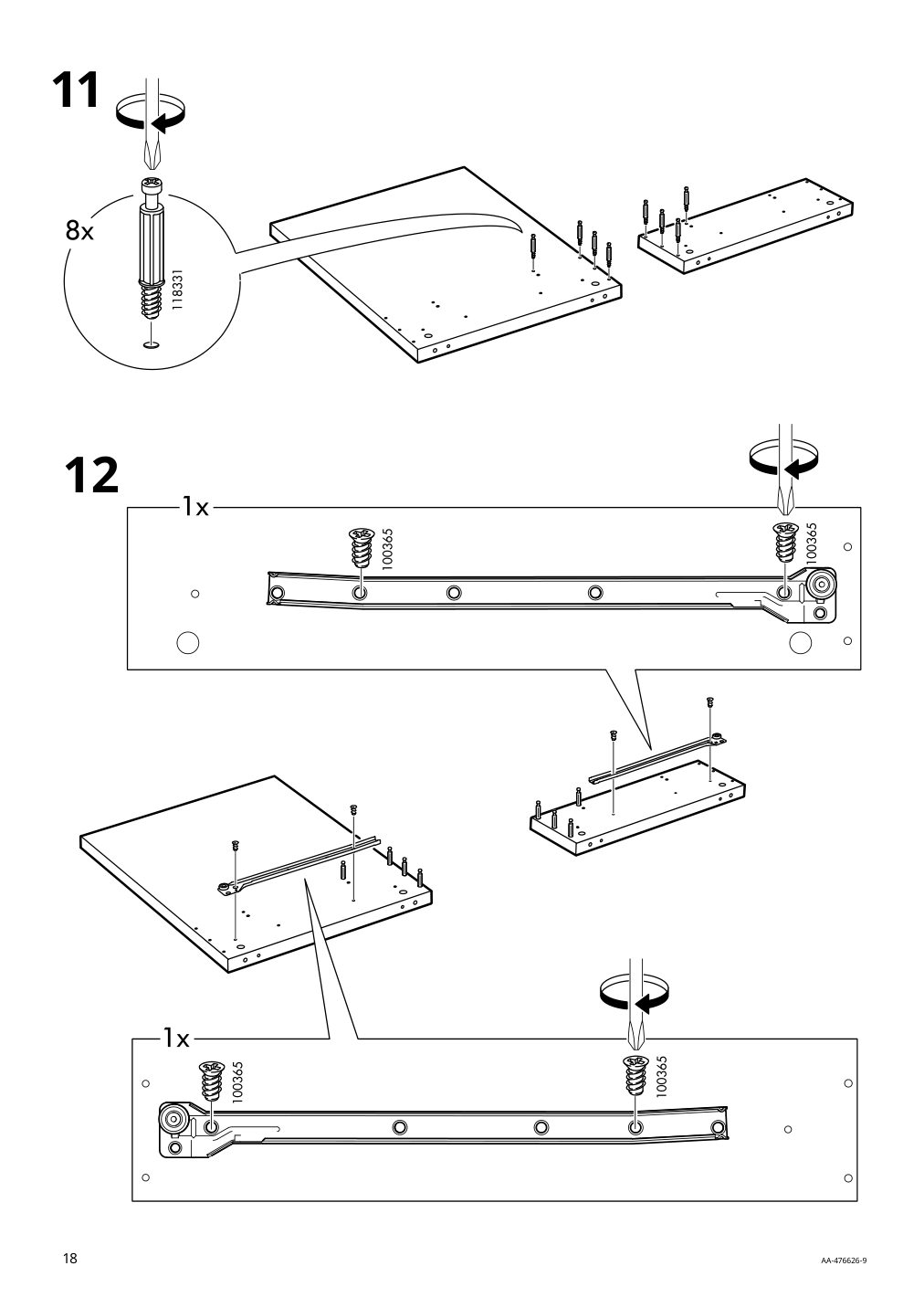 Assembly instructions for IKEA Micke desk white | Page 18 - IKEA MICKE/ÖRFJÄLL / KALLAX desk and storage combination 394.367.51