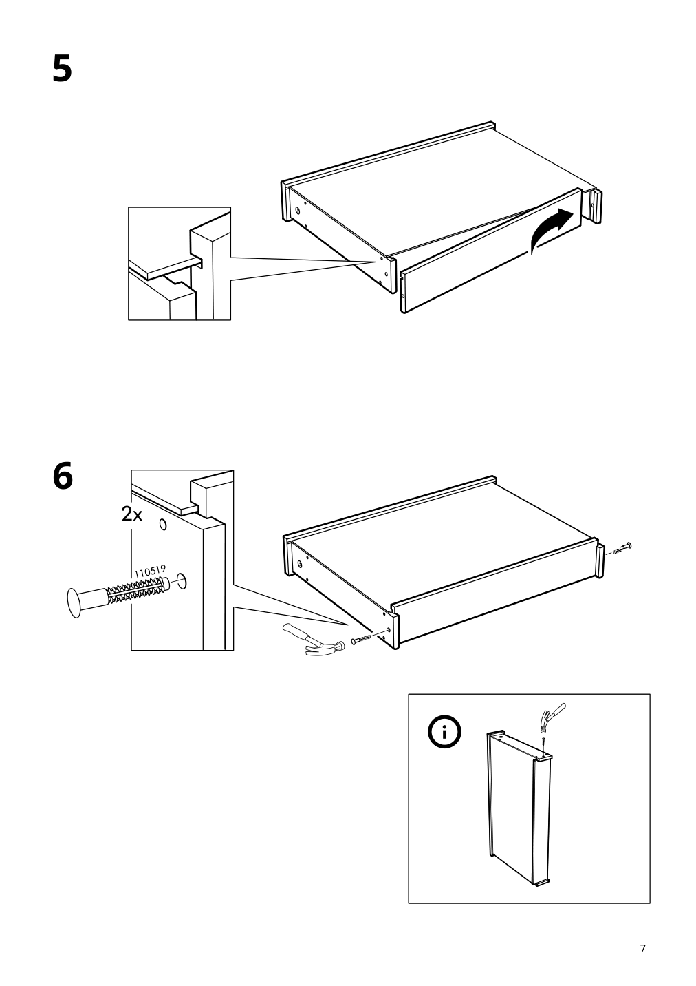 Assembly instructions for IKEA Micke desk white | Page 7 - IKEA MICKE/ÖRFJÄLL / KALLAX desk and storage combination 394.367.51