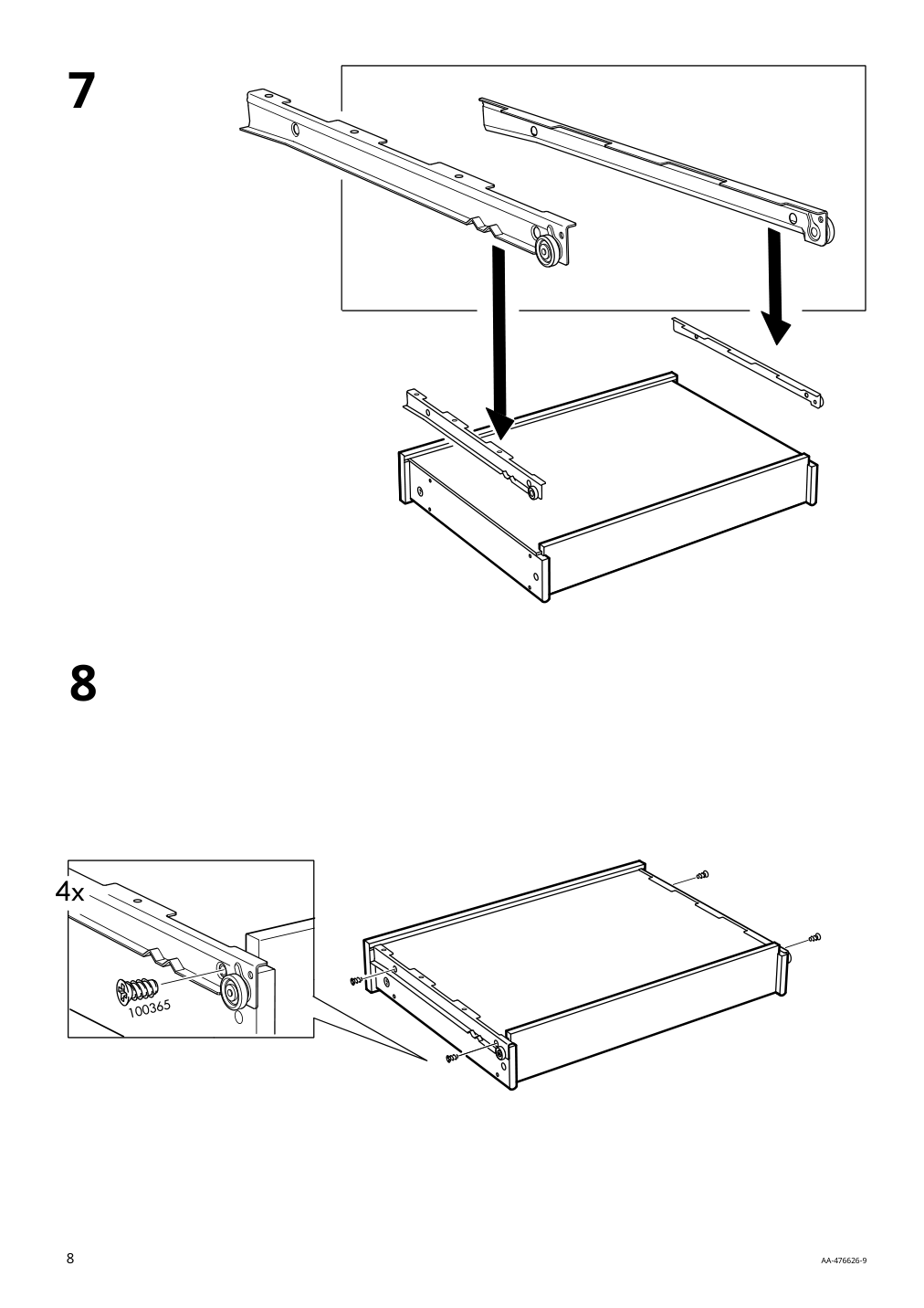 Assembly instructions for IKEA Micke desk white | Page 8 - IKEA MICKE/ÖRFJÄLL / KALLAX desk and storage combination 394.367.51