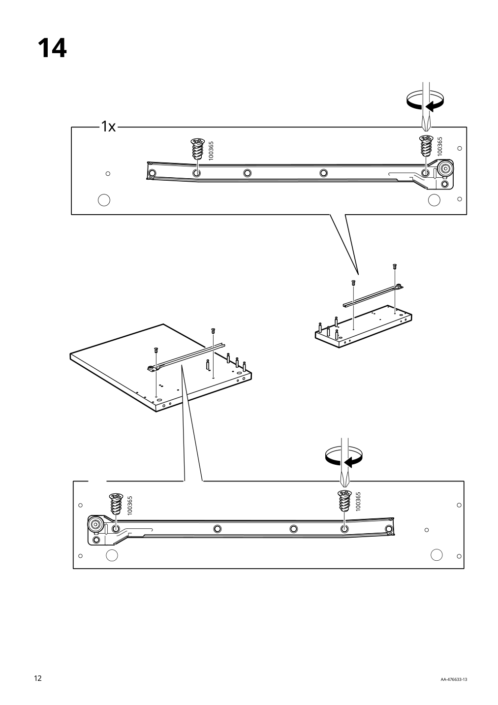 Assembly instructions for IKEA Micke desk black brown | Page 12 - IKEA MICKE desk 602.447.45