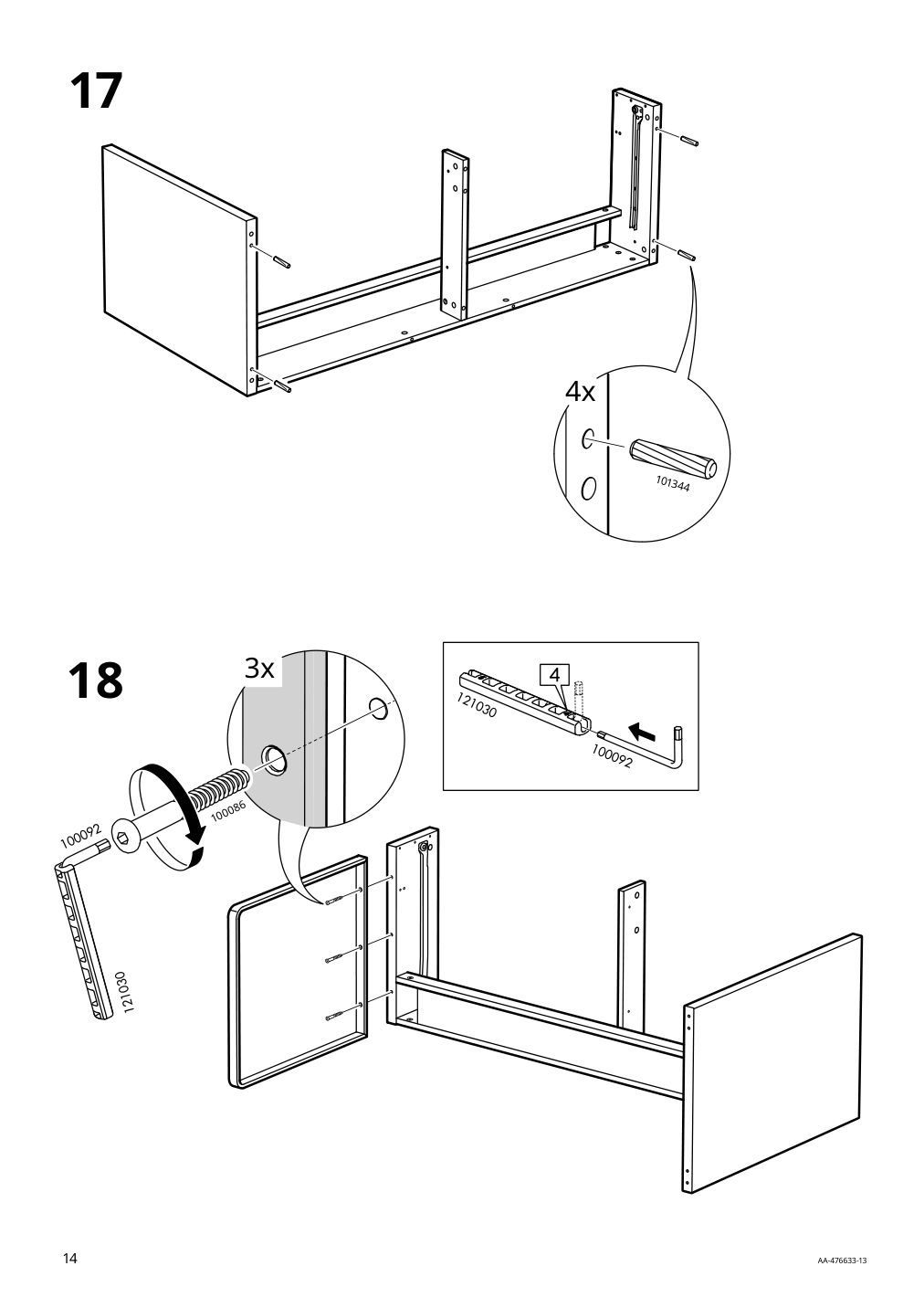 Assembly instructions for IKEA Micke desk black brown | Page 14 - IKEA MICKE desk 602.447.45