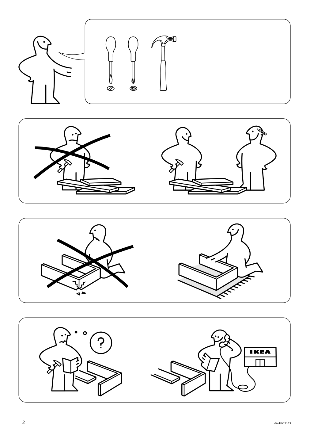 Assembly instructions for IKEA Micke desk black brown | Page 2 - IKEA MICKE desk 602.447.45