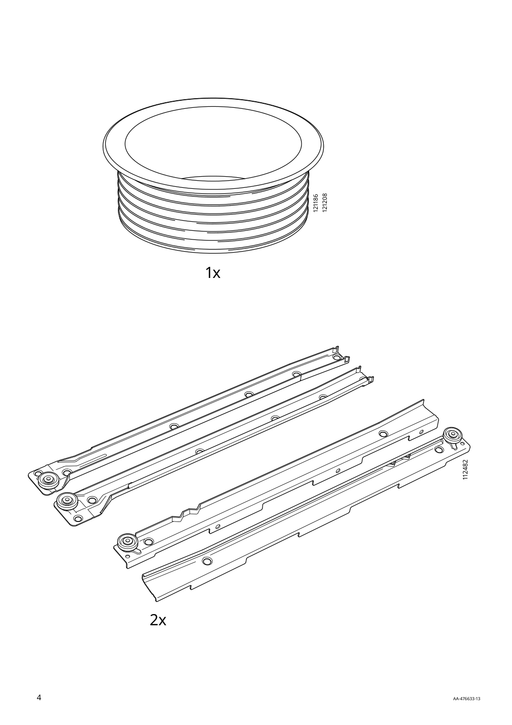 Assembly instructions for IKEA Micke desk black brown | Page 4 - IKEA MICKE desk 602.447.45