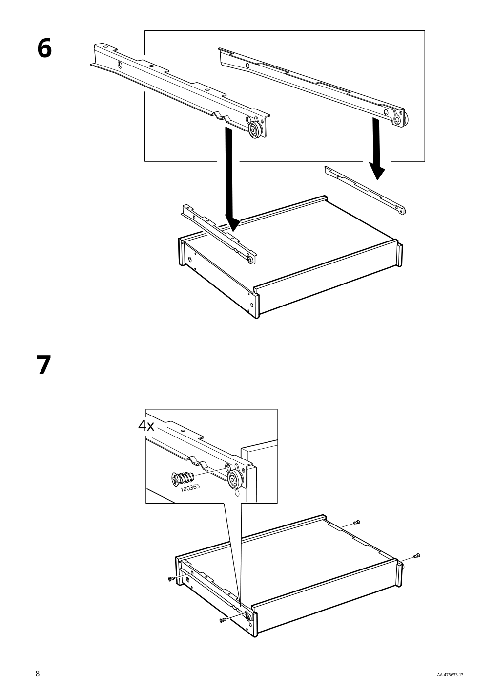 Assembly instructions for IKEA Micke desk black brown | Page 8 - IKEA MICKE desk 602.447.45