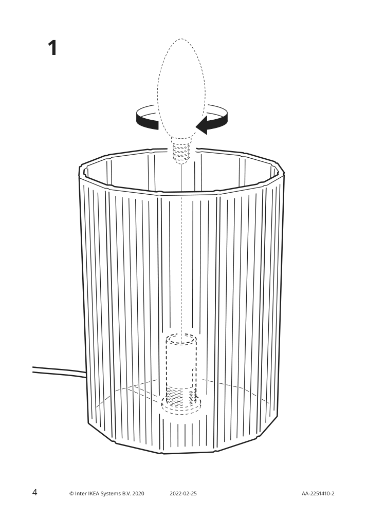 Assembly instructions for IKEA Mikroklin table lamp glass blue | Page 4 - IKEA MIKROKLIN table lamp 404.876.12