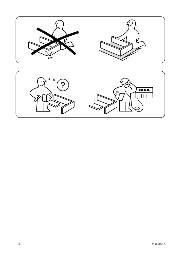 Assembly instructions for IKEA Millberget swivel chair murum beige | Page 2 - IKEA MALM/MILLBERGET / BILLY/OXBERG desk and storage combination 794.363.77