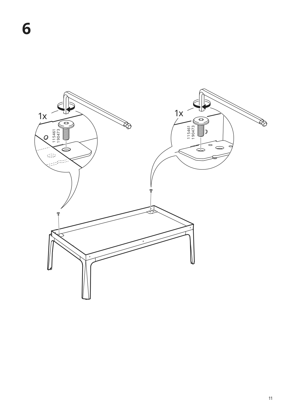 Assembly instructions for IKEA Milsbo glass door cabinet white | Page 11 - IKEA MILSBO glass-door cabinet 003.964.16