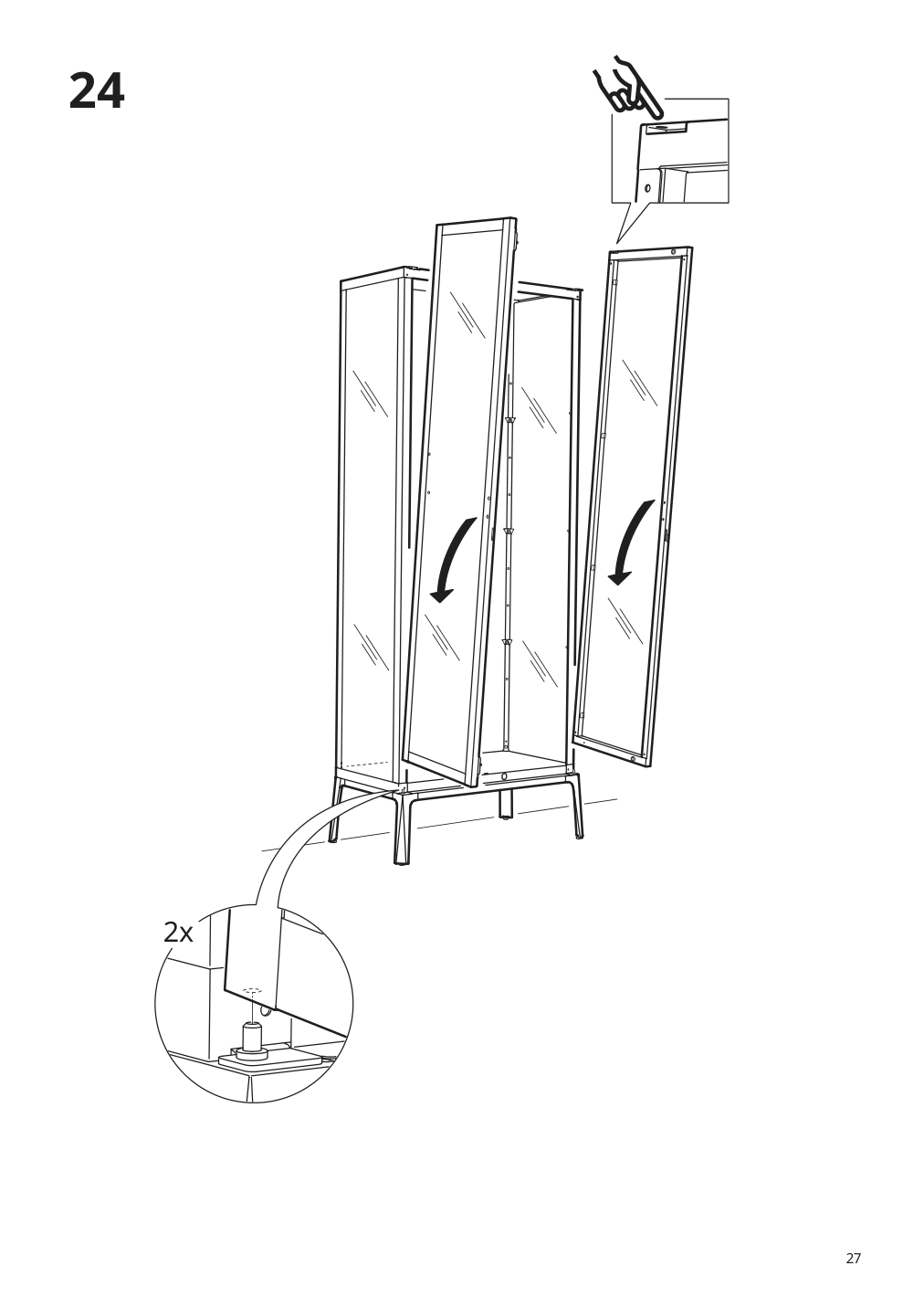 Assembly instructions for IKEA Milsbo glass door cabinet white | Page 27 - IKEA MILSBO glass-door cabinet 003.964.16