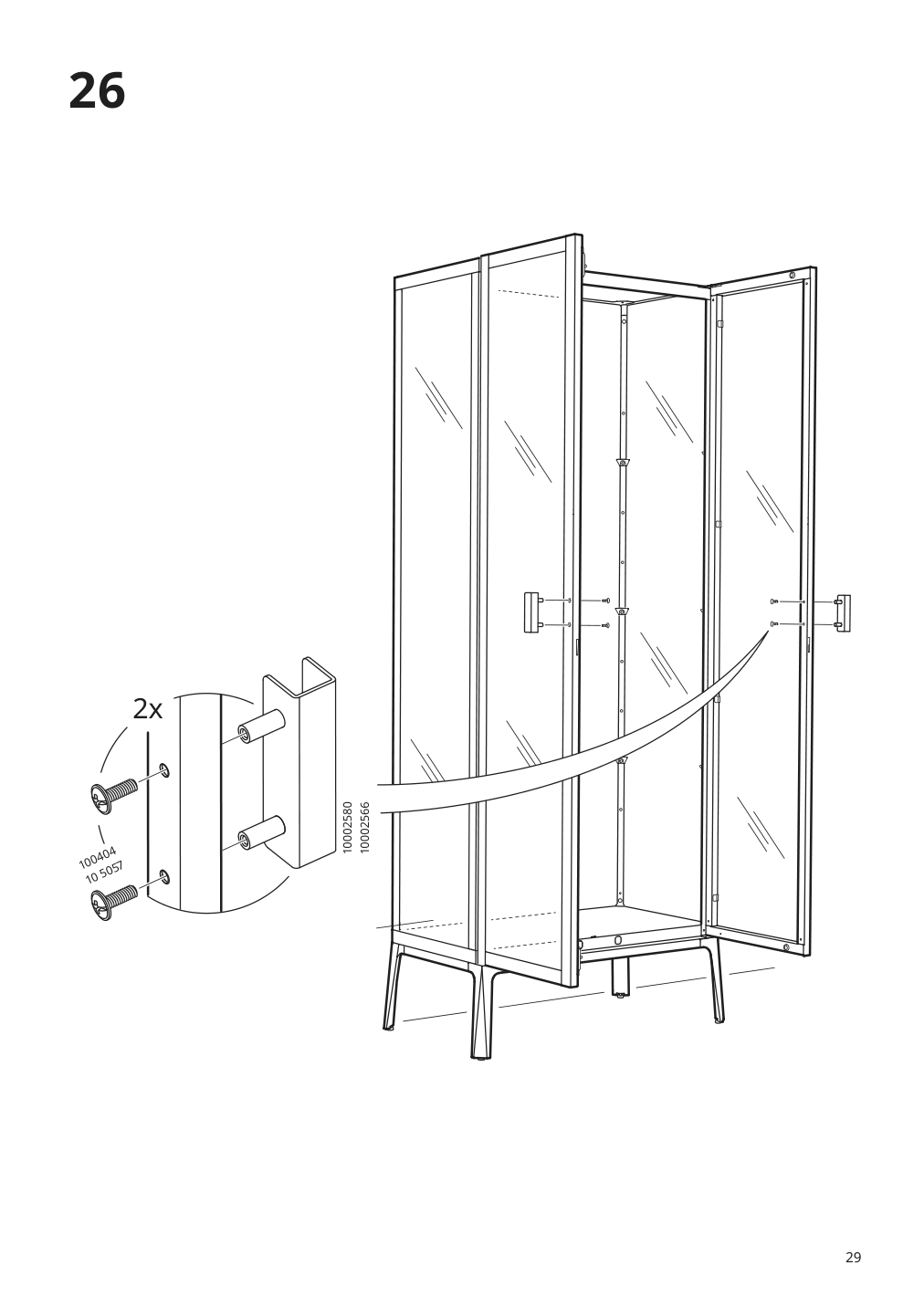 Assembly instructions for IKEA Milsbo glass door cabinet white | Page 29 - IKEA MILSBO glass-door cabinet 003.964.16