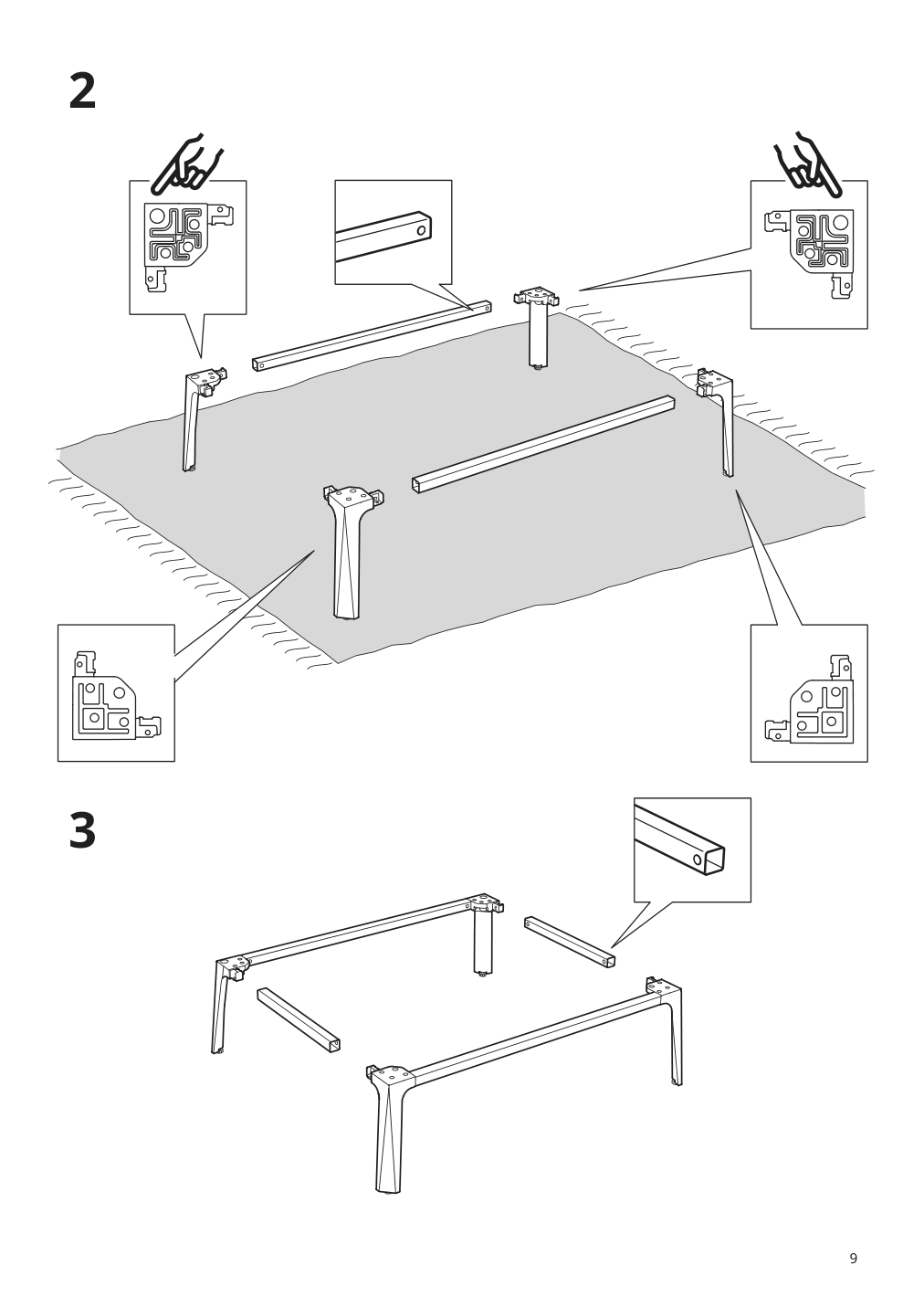 Assembly instructions for IKEA Milsbo glass door cabinet white | Page 9 - IKEA MILSBO glass-door cabinet 003.964.16