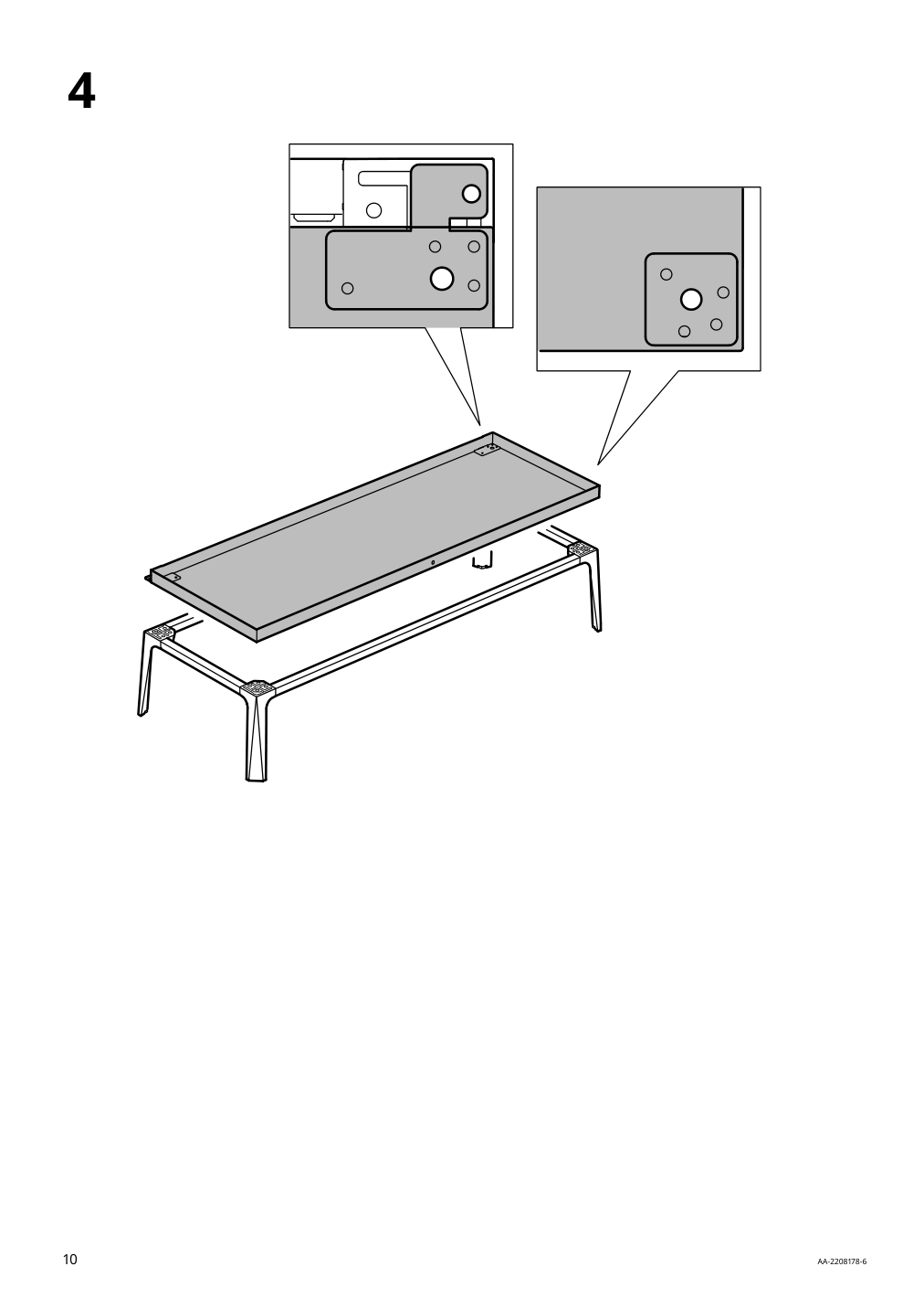 Assembly instructions for IKEA Milsbo glass door cabinet white | Page 10 - IKEA MILSBO glass-door cabinet 204.523.07