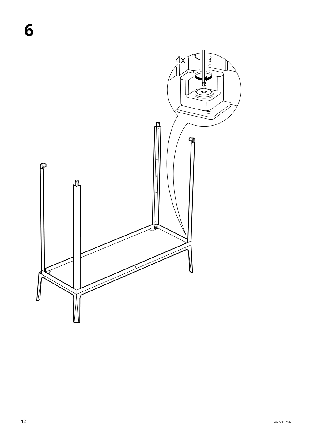 Assembly instructions for IKEA Milsbo glass door cabinet white | Page 12 - IKEA MILSBO glass-door cabinet 204.523.07