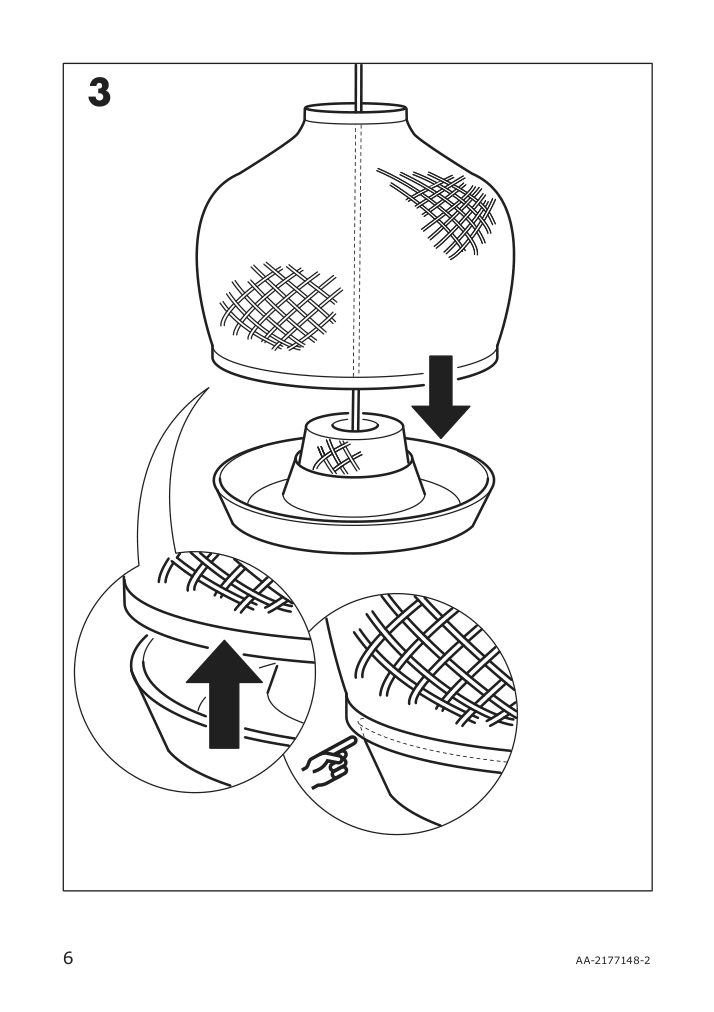 Assembly instructions for IKEA Misterhult pendant lamp bamboo handmade | Page 6 - IKEA MISTERHULT pendant lamp 904.410.18