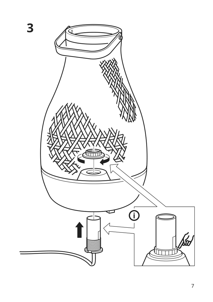 Assembly instructions for IKEA Misterhult table lamp bamboo handmade | Page 7 - IKEA MISTERHULT table lamp 504.376.26