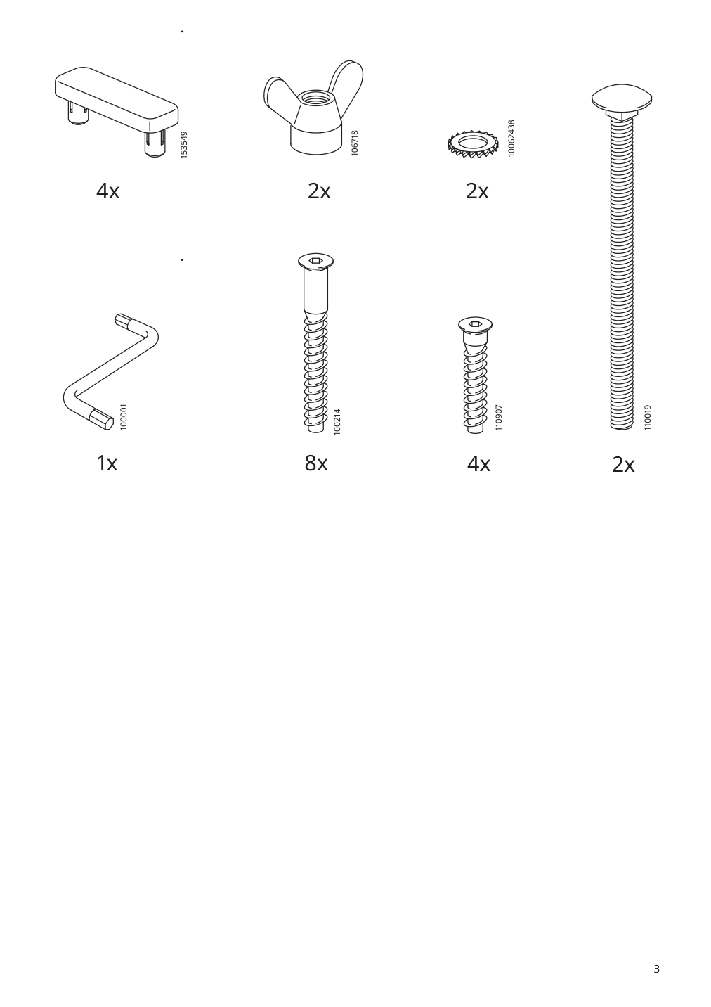 Assembly instructions for IKEA Mittback trestle birch | Page 3 - IKEA MITTBACK trestle 304.599.97