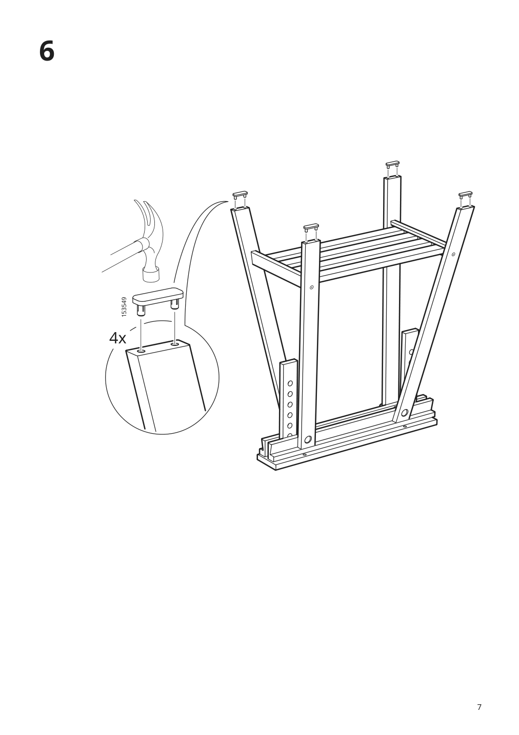 Assembly instructions for IKEA Mittback trestle birch | Page 7 - IKEA MITTBACK trestle 304.599.97