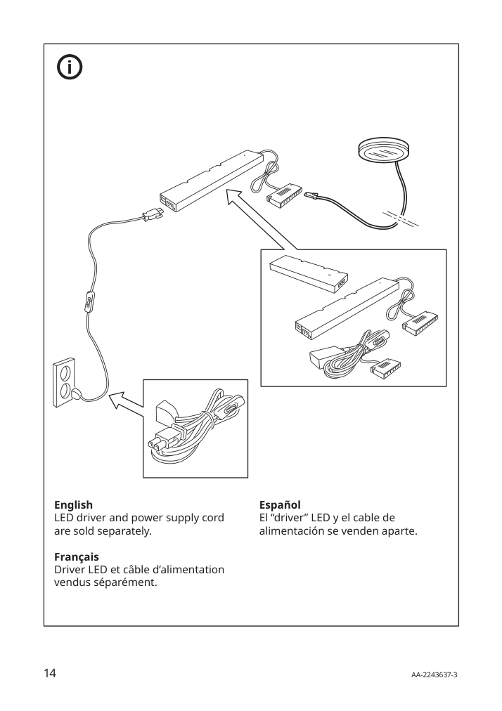 Assembly instructions for IKEA Mittled led spotlight dimmable aluminum color | Page 14 - IKEA MITTLED LED spotlight 104.353.99