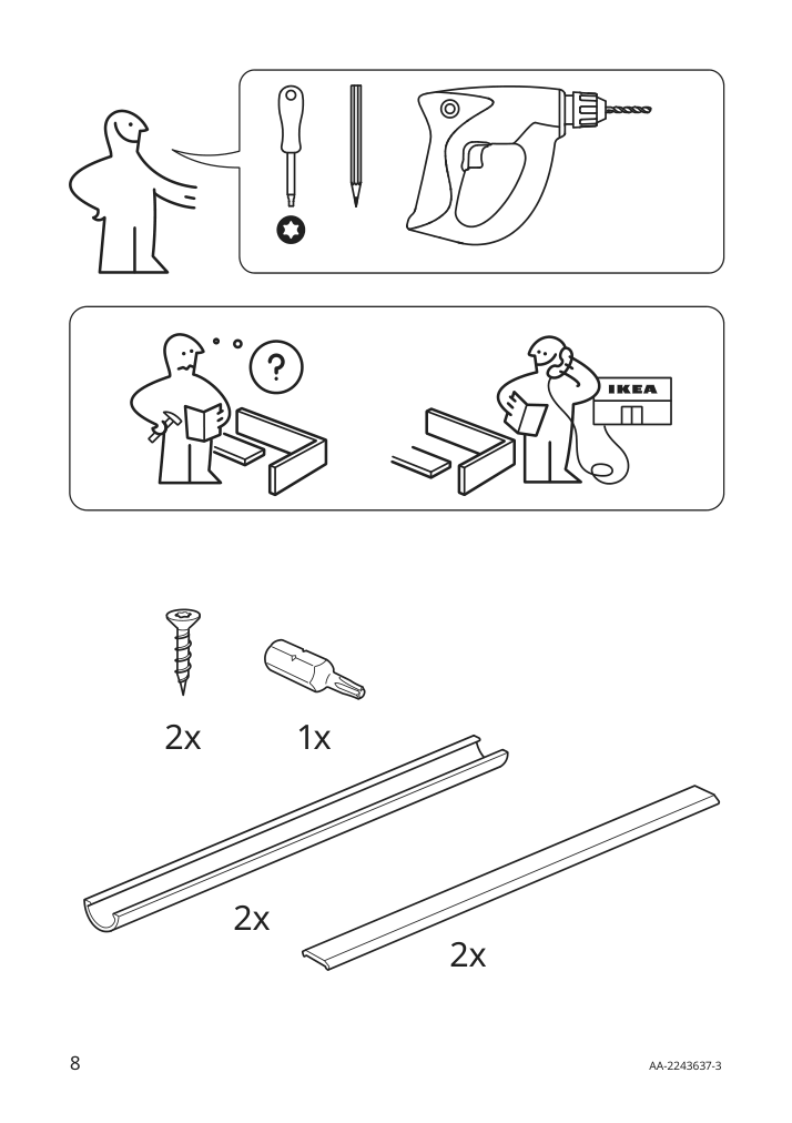 Assembly instructions for IKEA Mittled led spotlight dimmable aluminum color | Page 8 - IKEA MITTLED LED spotlight 104.353.99