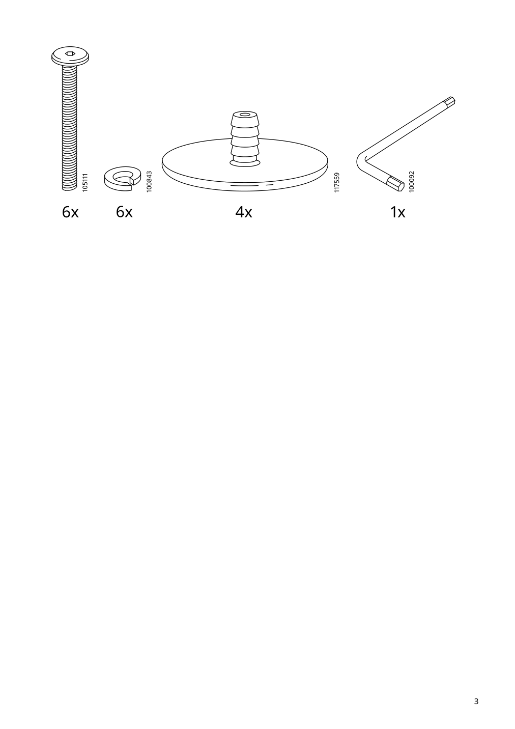 Assembly instructions for IKEA Moeckelby bench oak | Page 3 - IKEA MÖCKELBY bench 303.482.59