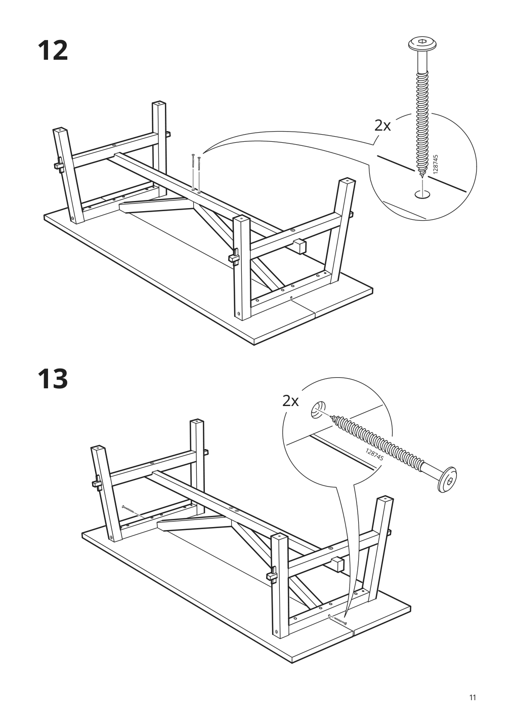 Assembly instructions for IKEA Moeckelby table oak | Page 11 - IKEA MÖCKELBY / ODGER table and 6 chairs 792.770.19