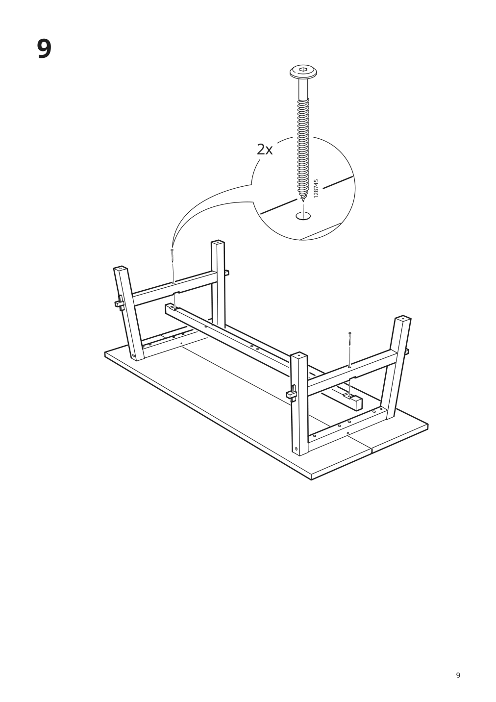 Assembly instructions for IKEA Moeckelby table oak | Page 9 - IKEA MÖCKELBY / BERGMUND table and 6 chairs 694.084.74