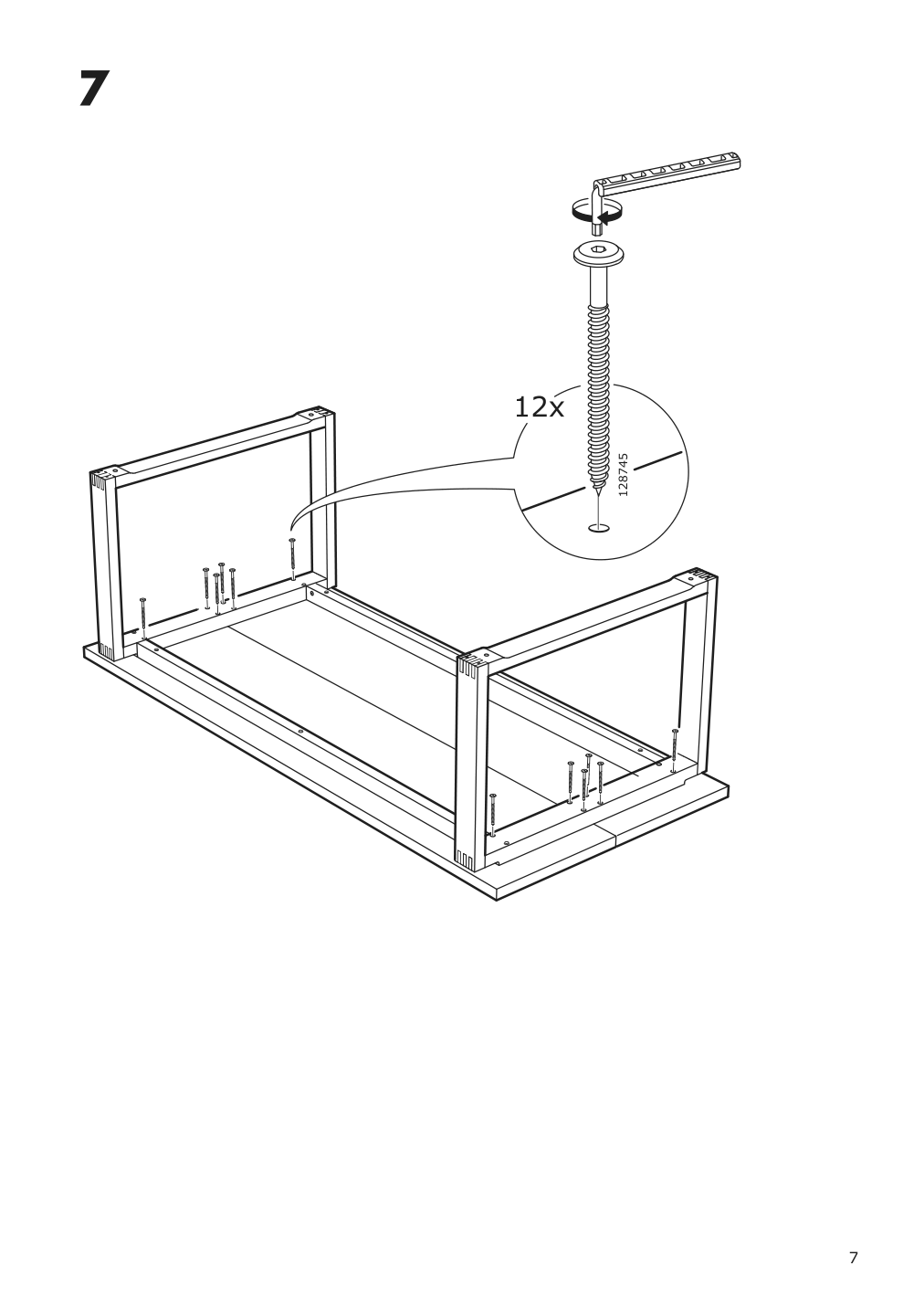 Assembly instructions for IKEA Moerbylanga table oak veneer brown stained | Page 7 - IKEA MÖRBYLÅNGA / LILLÅNÄS table and 6 chairs 094.952.09