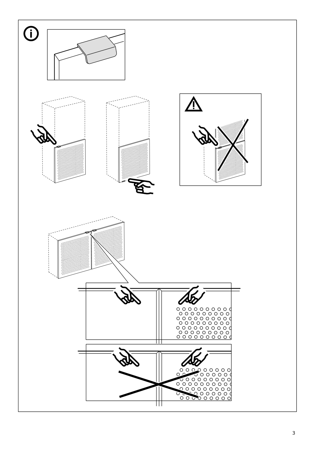 Assembly instructions for IKEA Moertviken door black | Page 3 - IKEA BESTÅ shelf unit with door 094.261.50