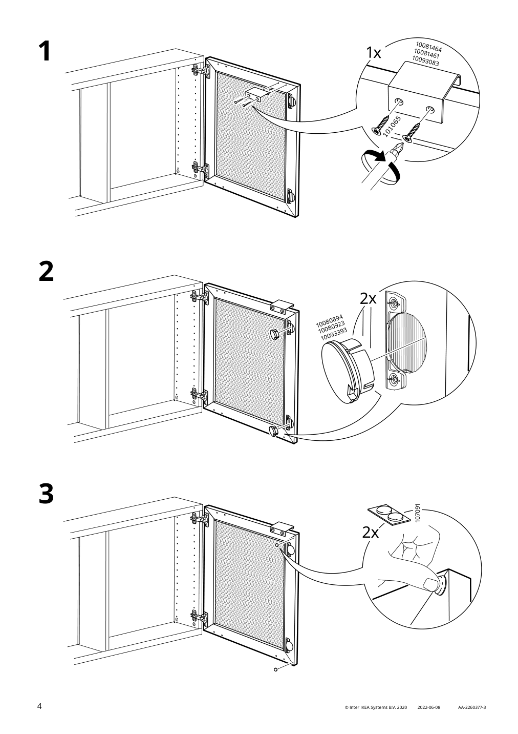 Assembly instructions for IKEA Moertviken door black | Page 4 - IKEA BESTÅ storage combination with doors 994.216.95