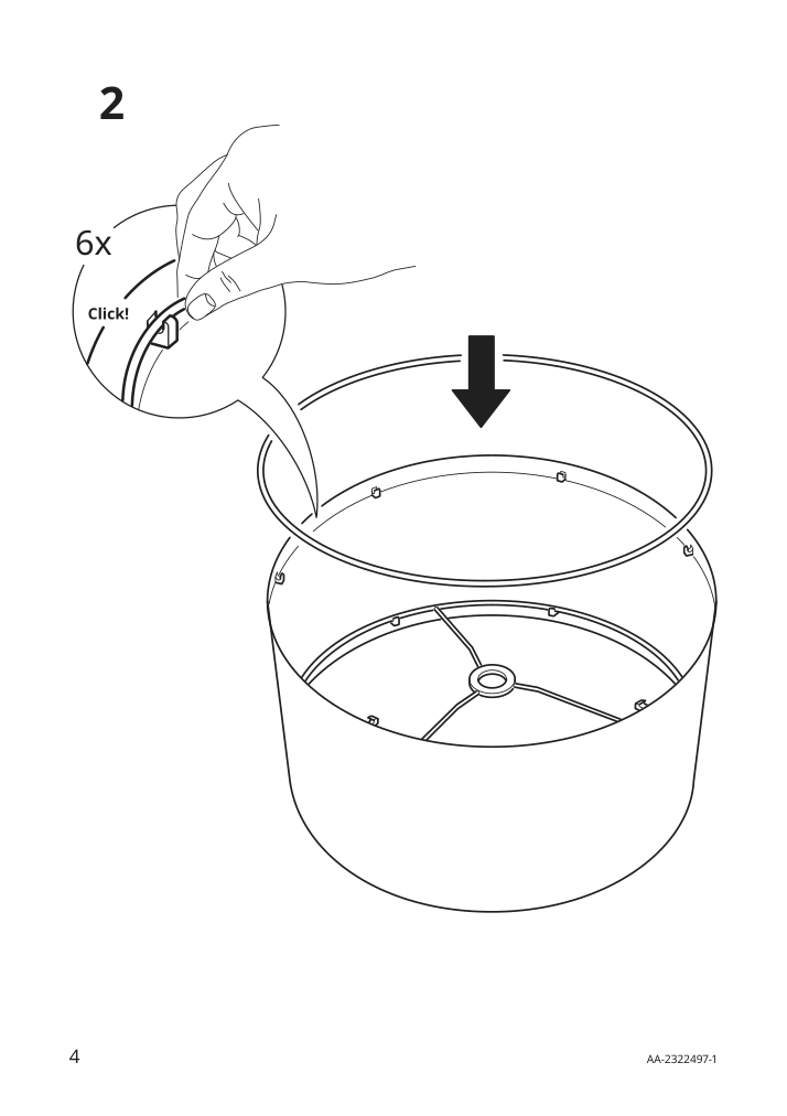 Assembly instructions for IKEA Molnskikt lamp shade dark blue velvet | Page 4 - IKEA MOLNSKIKT lamp shade 805.423.67