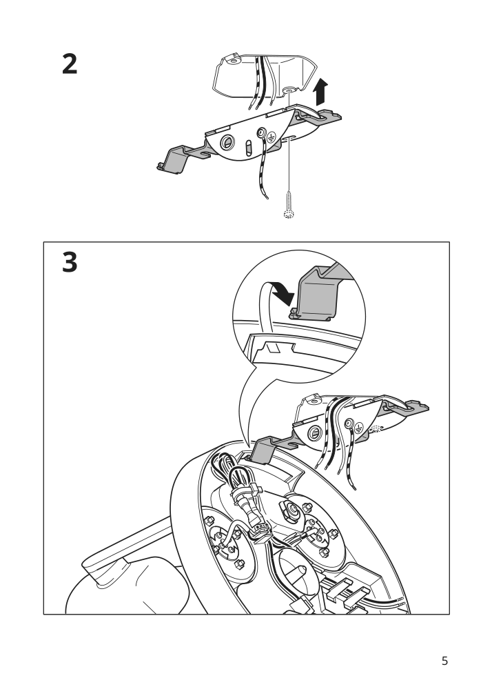 Assembly instructions for IKEA Monazit ceiling spotlight with 3 lights nickel plated | Page 5 - IKEA MONAZIT ceiling spotlight with 3 lights 904.076.46