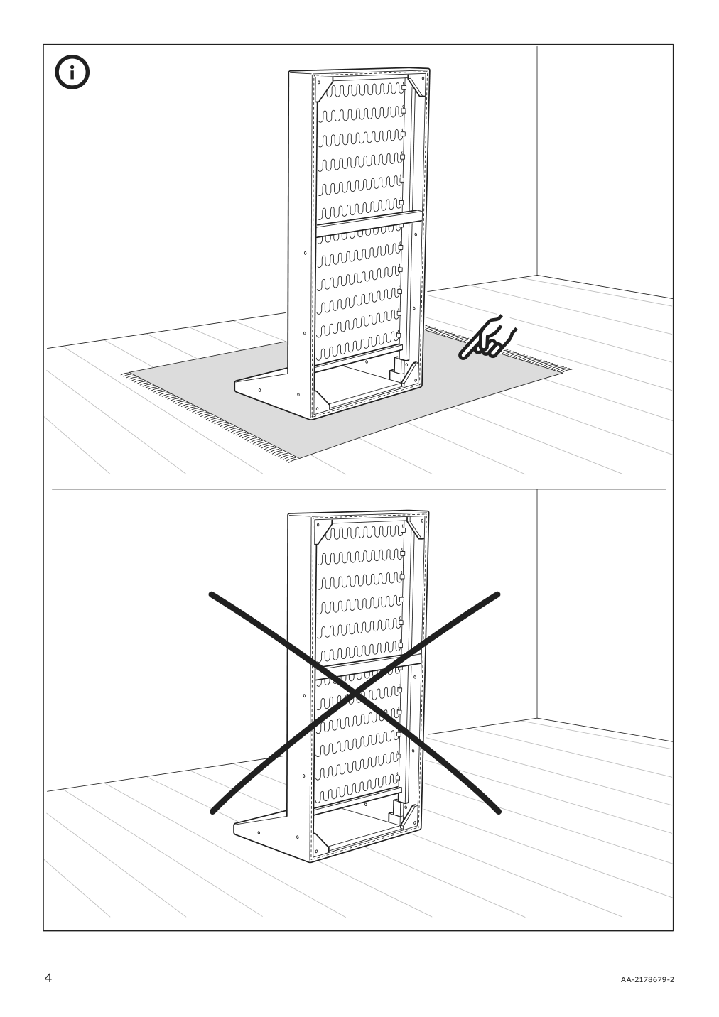 Assembly instructions for IKEA Morabo chaise section frame gunnared dark gray | Page 4 - IKEA MORABO sectional 4-seat with chaise  795.543.23