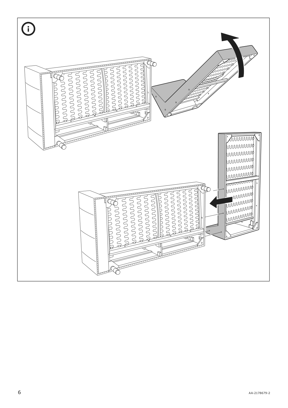 Assembly instructions for IKEA Morabo chaise section frame grann bomstad black | Page 6 - IKEA MORABO 5-seat sofa with chaises 994.423.96