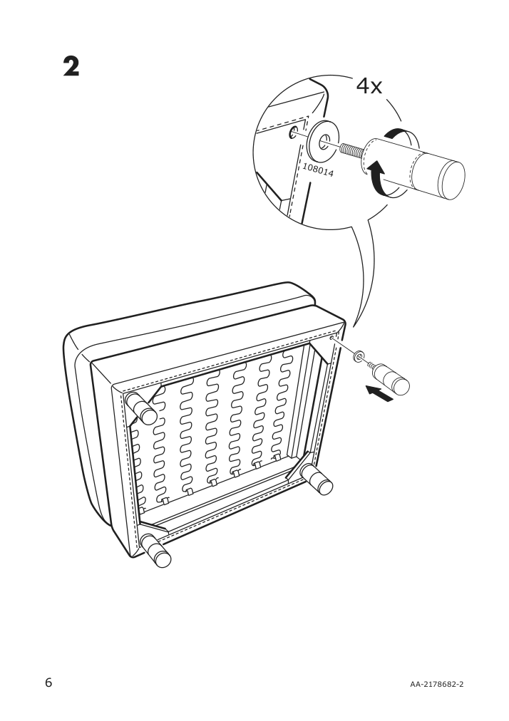 Assembly instructions for IKEA Morabo ottoman frame grann bomstad dark beige | Page 6 - IKEA MORABO ottoman 992.757.45