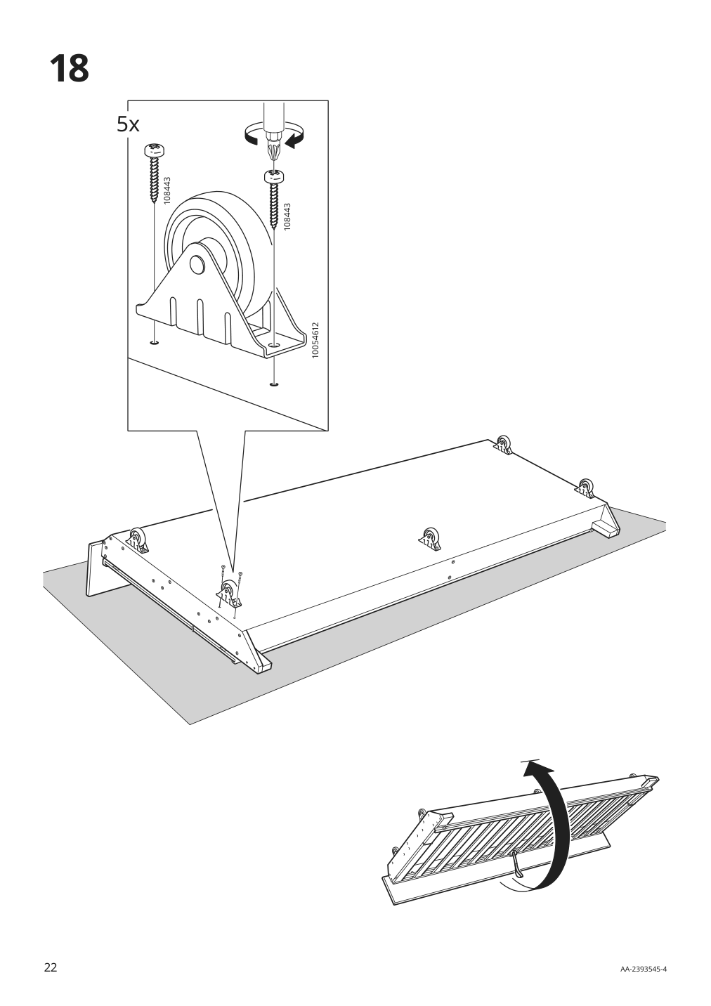 Assembly instructions for IKEA Morabo sleeper sofa grann bomstad golden brown | Page 22 - IKEA MORABO sleeper sofa 994.913.20