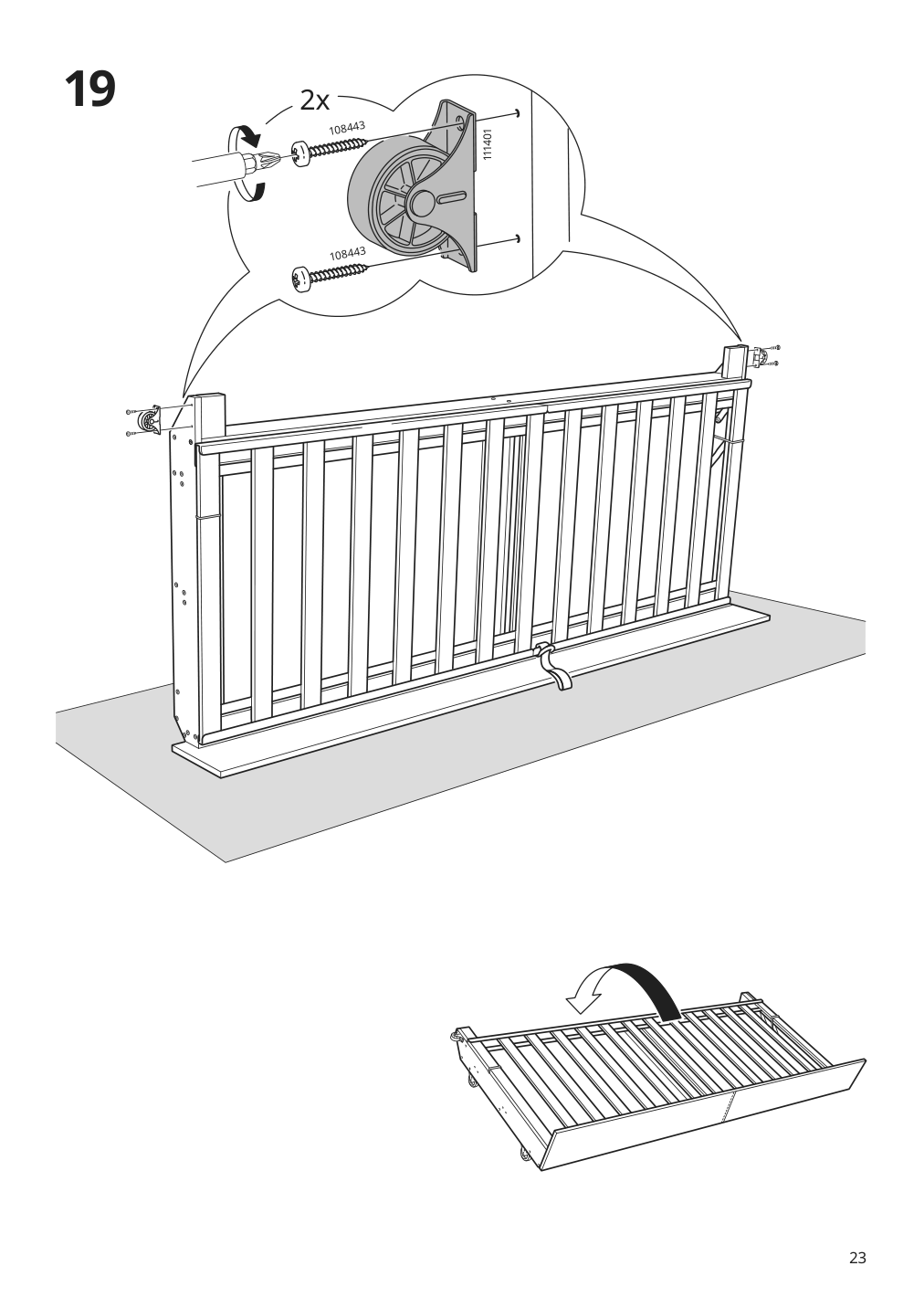 Assembly instructions for IKEA Morabo sleeper sofa grann bomstad golden brown | Page 23 - IKEA MORABO sleeper sofa 994.913.20