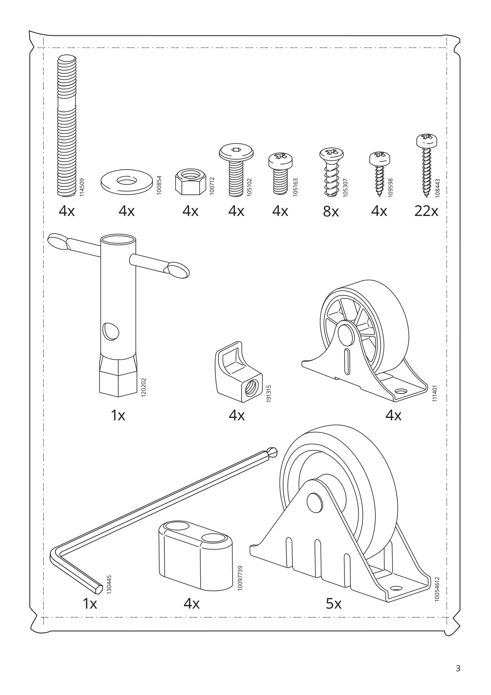 Assembly instructions for IKEA Morabo sleeper sofa grann bomstad golden brown | Page 3 - IKEA MORABO sleeper sofa 394.913.23